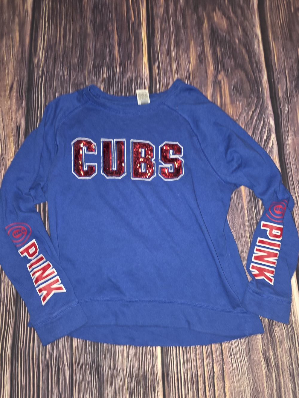 PINK CUBS Graphic Sweatshirt Size Medium